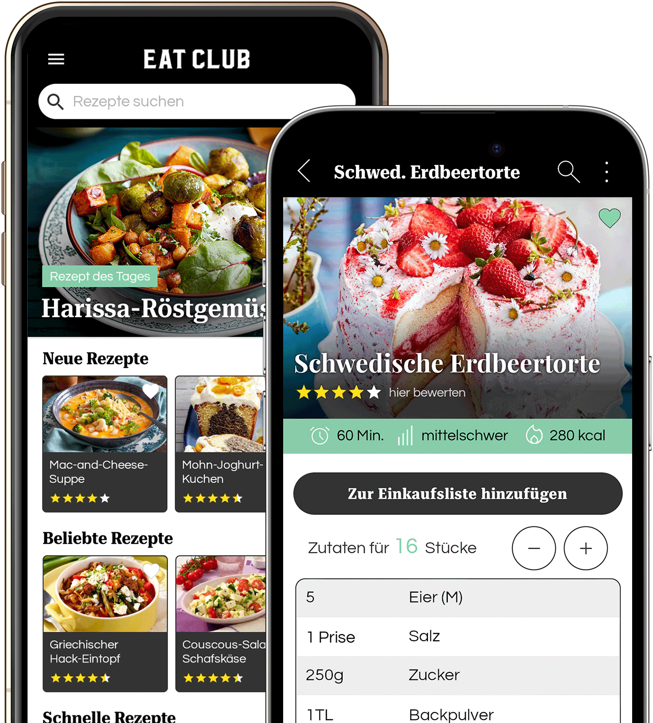 EatClub Android/iPhone Home